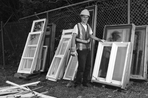 Home clearance team assessing items in a Clapham residence