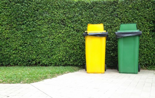 Commercial waste removal team in action in Clapham